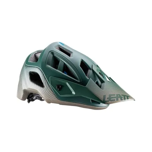 Leatt MTB Allmtn 3.0 Helm – Ivy, Größe L 59 – 63 cm - Fahrradhelme mit 360°-Turbinen-Technologie für bis zu 40% weniger Rotationskräfte bei Stürzen, optimal belüftet und leicht, ideal für All-Mountain-Fahrer.