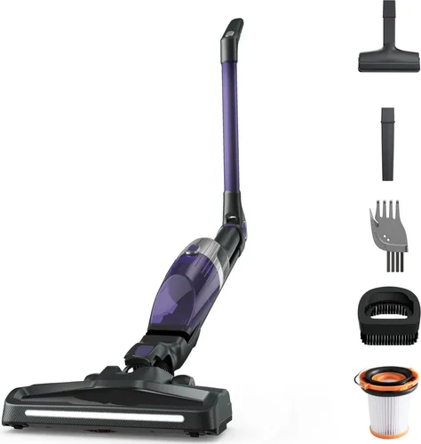 Rowenta X-Trem Compact RH1238WO - Beutelloser Handstaubsauger in Violett, kompakt und leistungsstark für müheloses Reinigen