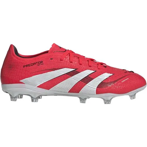 adidas Performance PREDATOR PRO FG Fußballschuh für Rasenplätze rot 43 EU - Sportliche Fußballschuhe für Rasenplätze, ideal für präzise Ballkontrolle und optimale Traktion. Bitte eine Größe größer bestellen.