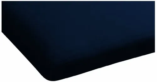 Beddinghouse Jersey Topper-Spannbettlaken 140x200/210 cm in Navy - Hochwertiges Spannbettlaken aus 100% Baumwolle für Topper-Matratzen bis 10 cm Höhe. Elastischer Bund und bis 60 °C waschbar, ideal für täglichen Einsatz.