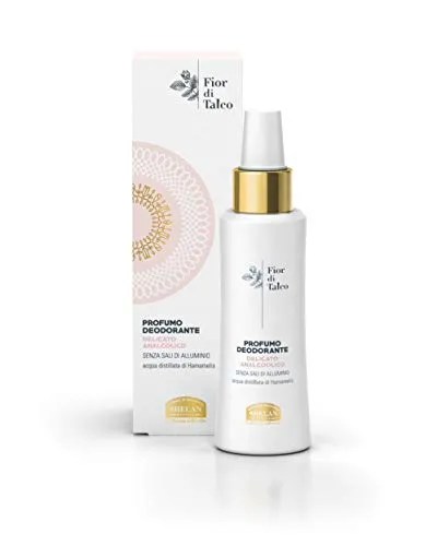 Helan, Fior di Talco - Sanftes Deo Damen Alkoholfrei, Parfum Damen Deospray Damen Hautreinigend, Deodorant Parfüm Frauen gegen Juckreiz & Irritationen, Deo Damen Parfüm Made in Italy, Parfums 100 ml