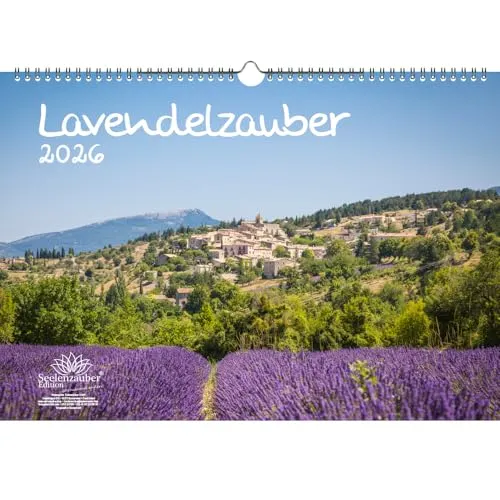 Lavendelzauber DIN A3 Kalender für 2026 Lavendel - Seelenzauber
