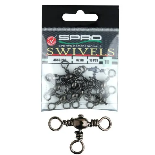 Spro Swivels Barrel Crossline Größe 4 Kreuzwirbel Wirbel Swivel Angelwirbel Swivels
