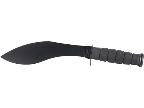 Ka-Bar Combat Kukri - Gürtelmesser mit 8 1/2 Zoll Klingenlänge, robustem 1095 Cro-Van Stahl und rutschfestem Kraton G Griff für sicheren Halt und zuverlässige Leistung.