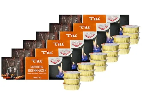 TILL Sicherheits-Brennpaste Set´s á 80g (6x 3er Set á 80g (18 Stück))