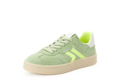 Tamaris Damen Sneaker Low Leder in Grün, Größe 38 EU in grün von Tamaris