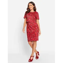 Witt Etuikleid Kleid Kurzarm rot 48