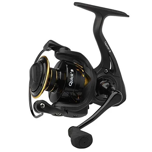 DAM Quick 3, Angelrolle, Spinnrollen, Allround-Angeln, Hochgeschwindigkeitsrolle für reibungslose und kraftvolle Leistung, Unisex, Schwarz, 2000