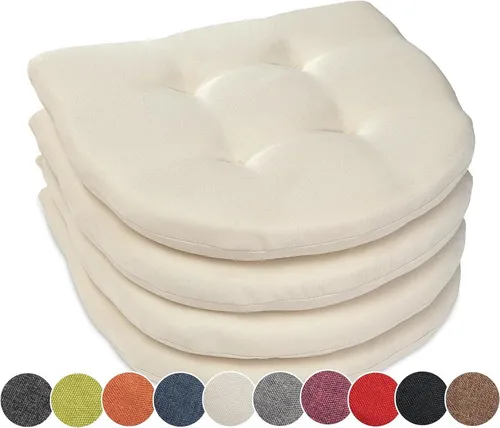 sunnypillow Stuhlkissen 4er Set