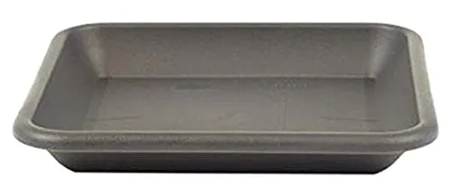 greemotion Blumentopfuntersetzer Jana in Anthrazit-Grau - Blumen-Untersetzer eckig für Pflanzkübel - Pflanzenuntersetzer quadratisch aus Kunststoff - Pflanzen Untertopf