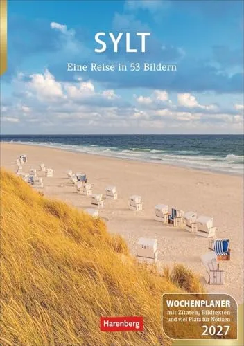Ulrike Issel | Sylt Wochenplaner 2027 – Fotokalender mit Platz für Notizen - Der Sylt Wochenplaner 2027 von Ulrike Issel bietet 53 beeindruckende Bilder und ausreichend Platz für Ihre Termine. Spiralbindung für einfaches Blättern und eine ansprechende Gestaltung machen ihn zum idealen Begleiter.