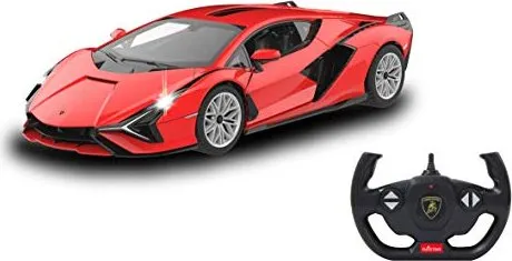 JAMARA Lamborghini Si n FKP 37 - 2,4 GHz RC Auto 1:14, offiziell lizenziert mit bis zu 1 Std Fahrzeit und perfekt nachgebildeten Details