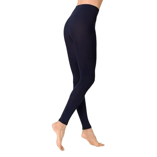 KUNERT Damen Leggings Soft Wool Cotton - Druckfreier Wohlfühlbund - Sportsocken mit einem druckfreien Wohlfühlbund, der nicht einengt. Außen aus feiner Schurwolle und innen aus weicher Baumwolle für optimalen Tragekomfort.