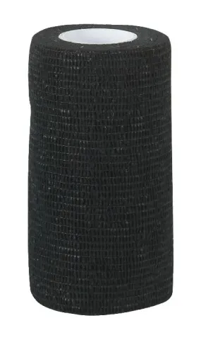 VetLastic selbsthaftende Bandage 7,5 cm - Schwarz (24 Stück) - Hochwertige selbsthaftende Bandage aus modernem Latex-verstärktem Material, ideal für die Pflege von Haustieren. Länge: 450 cm, breite: 7,5 cm, bietet sicheren Halt ohne Kleber.