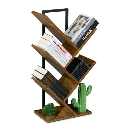 Bücherregal Bücherturm Medienregal Wohnzimmerregal Dekoregal Büroregal 4 Fächer