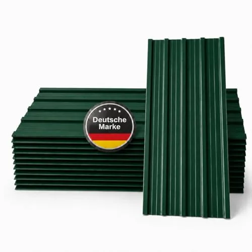 Albatros Trapezblech Dachplatten 12er Set Grün RAL 6005
