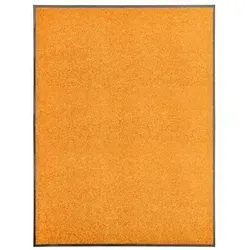 vidaXL Fußmatte Waschbar Orange 90x120 cm in orange von vidaXL