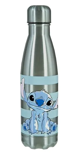 Undercover - Disney Stitch - doppelwandige Edelstahl Isolierflasche - Auslaufsicher - für Jugendliche - 500ml - Ideal für unterwegs