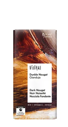 Vivani Dunkle Nougat Schokolade (59,90 EUR/kg)