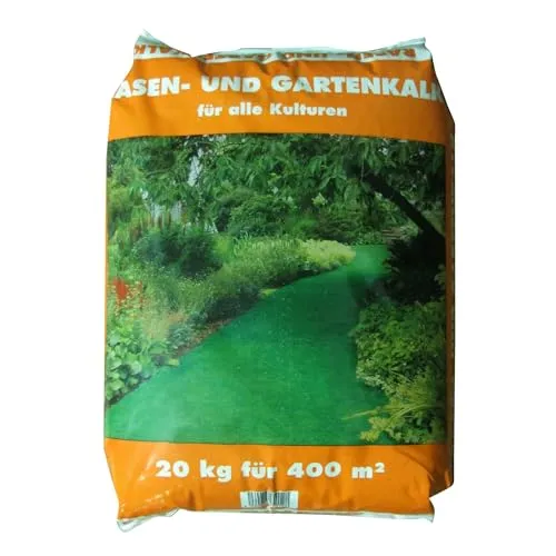 PLANTOP Rasen- und Gartenkalk 20 kg granulierter gekörnter Rasenkalk gegen Moos