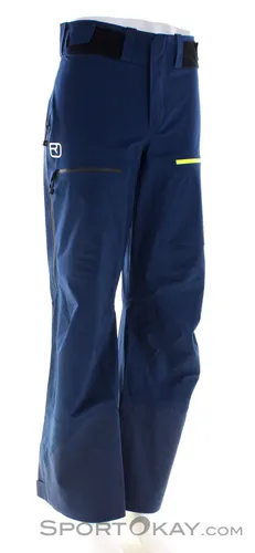 Ortovox 3L Ravine Shell Pants Men Deep Ocean (XL) - Freeride Hose für Herren, leicht und atmungsaktiv, mit wind- und wasserdichtem MERINO DEEP SHELL Material. Ideal für Backcountry-Abenteuer und umweltfreundlich hergestellt.