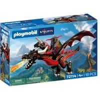 PLAYMOBIL Schwarzer Drache - Erlebe spannende Abenteuer mit dem PLAYMOBIL Schwarzen Drachen! Ideal für Kinder ab 3 Jahren, fördert die Fantasie und Kreativität beim Spielen.