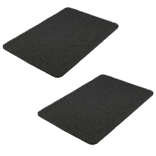 2x Hydro Wonder Rutschfeste Badematte 40x60cm Antirutschmatte Schwarz Duschmatte