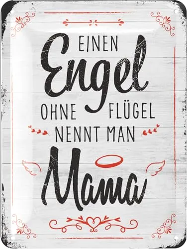 LANOLU Blechschild Mama