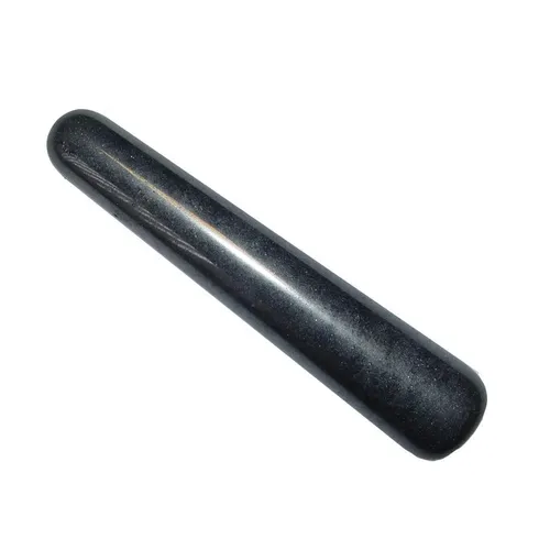 Hämatit Massage Stab / Griffel konische Form, gute Steinqualität ca. 90 mm
