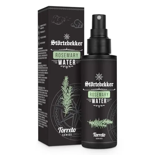Störtebekker Premium Rosmarinwasser - Natürliches, erfrischendes Feuchtigkeitsspray - Rosmarin Wasser für fettige Kopfhaut und unreine Haut - Haarpflege vegan, ohne Silikone (125 ml)