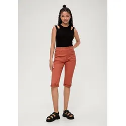 QS Caprihose Slim aus Baumwollsatin in Größe 32