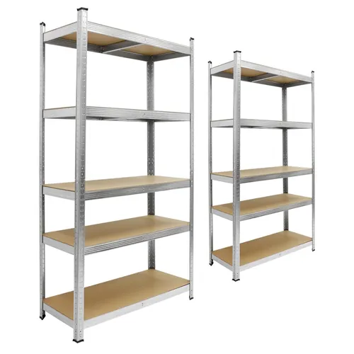 ECD Germany 2Er Set Werkstattregal Schwerlastregal 170x70x30 cm - Weitere Ordnungssysteme für den Garten: Vielseitiges Schwerlastregal mit 350 kg Tragkraft, ideal für Keller und Werkstatt, einfach zu montieren und höhenverstellbar.
