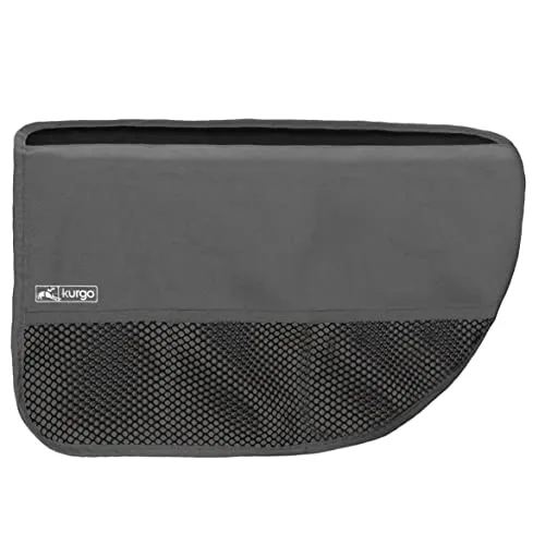 Kurgo Autotürschoner für Hunde, Schützt Autotüren vor Hundekrallen und Schmutz, Mit Taschen, Einstellbare Größe, Grau