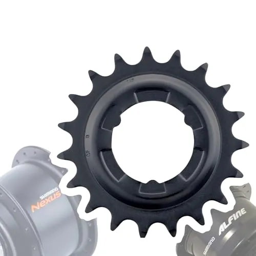 F26 Shimano Nexus Ritzel I Alfine Zahnkranz für Fahrrad Hinterrad Getriebenaben Verschleiss Teil Service Wartung Austausch Naben Ersatz Kettenrad (Schwarz 19 Zähne)
