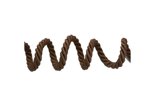 maDDma Kordel 20m Satin-Kordel gedreht 7mm Atlaskordel Kordelschnur Schmuckkordel, hellbraun