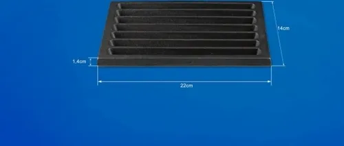 Kaminrost Feuerrost Ascherost Gussrost 14 x 22 cm