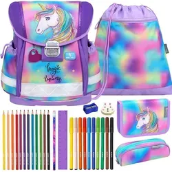 Belmil Schulranzen Set Classy 10-teilig 2025 Mädchen Magic of Unicorn Mane