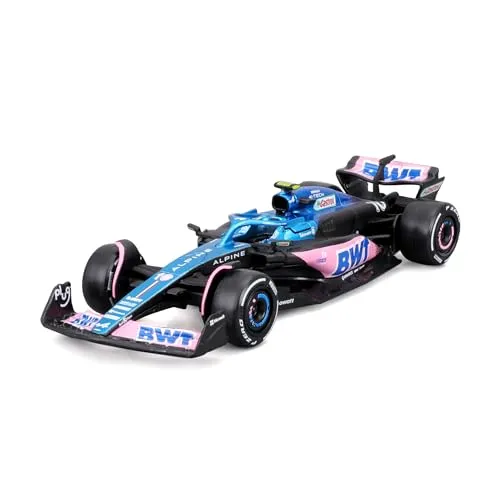 Bburago - Renault Alpine A523 Esteban Ocon #31 2023 - Realistisches Modellauto im Maßstab 1:43, gefahren von Esteban Ocon, offizielle Renault-Lizenz, empfohlenes Alter 3+ Jahre