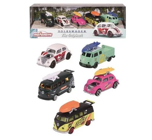 Majorette 212055008 - VW The Originals 5 Pieces Pack - Neu