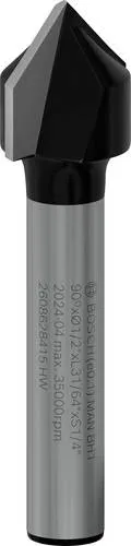 Bosch Accessories 2608628415 Nutfräser Arbeits-Länge 12.40 mm Schaftdurchmesser 6.35 mm 1 Stück