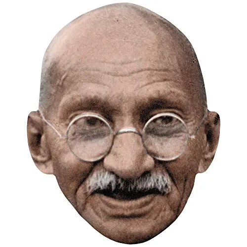 Mahatma Gandhi (Moustache) Maske aus Karton