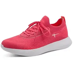 Tamaris Damen Low-Top Sneaker mit Nieten und Schleifen in pink von Tamaris