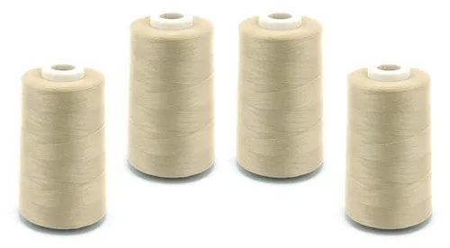 Schnoschi 4 Konen Overlockgarn 40/2 (120) je 5000 Yard (4570 Meter) Nähgarn Overlockgarn, 18280,00 m (4x Kone mit je 5000Y)
