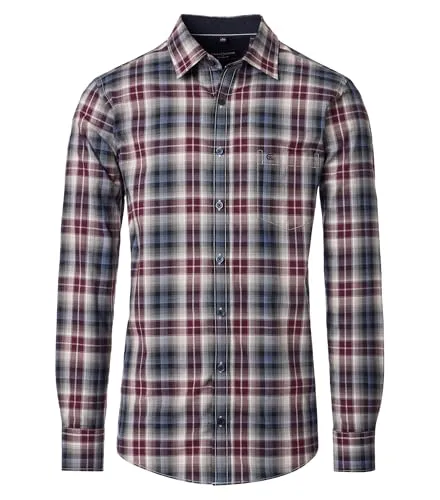 CASAMODA Langarmhemd kariert - Freizeithemd - Das CASAMODA Freizeithemd aus 100% Baumwolle kombiniert Komfort und Stil. Mit schräg gewebter Twill-Struktur und modischem Karodesign ist es ideal für Freizeit und besondere Anlässe. Pflegeleicht und leicht zu bügeln, passt perfekt zu Jeans oder Chinos.