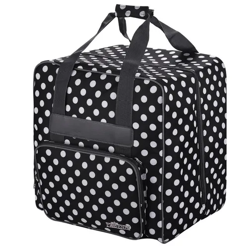 Phönix Overlocktasche Polka Dots schwarz von Philipp