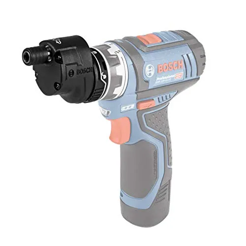 Bosch Professional 1600A00F5L Exzenteraufsatz - Akkuschrauber-Zubehör mit FlexiClick-System, ermöglicht präzises Arbeiten nahe an Kanten und Wänden dank 12 mm Eckmaß und 360 Grad Arretierung.