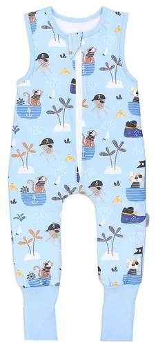 TupTam Babyschlafsack Ganzjahresschlafsack mit Beinen 2,5 TOG Unisex - Schlafsäcke, mit umstülpbarem Fuß für optimale Bewegungsfreiheit und Komfort, aus 100% Baumwolle und OEKO-TEX® zertifiziert.