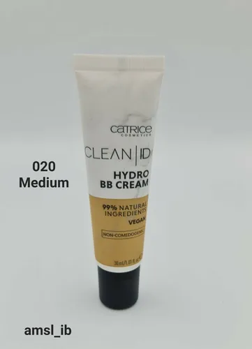 CATRICE Clean ID Hydro BB Cream 30ml  Nr 020 Medium Vegan Natural