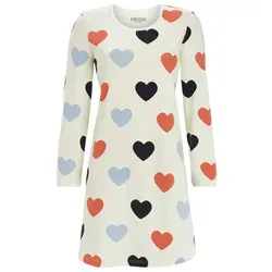 Ringella Nachthemd mit Herzdessin beige 46