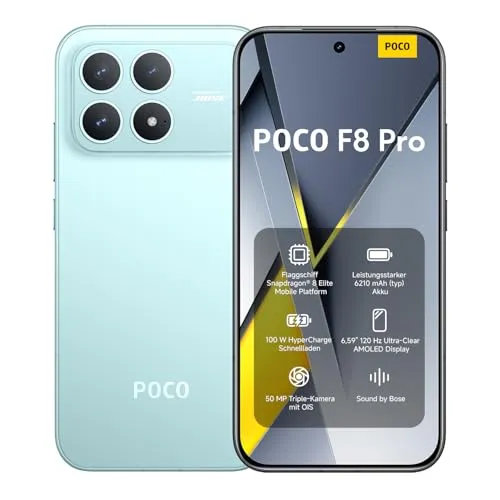 XIAOMI Poco F8 Pro, Smartphone 12+256 GB, Blau von Xiaomi